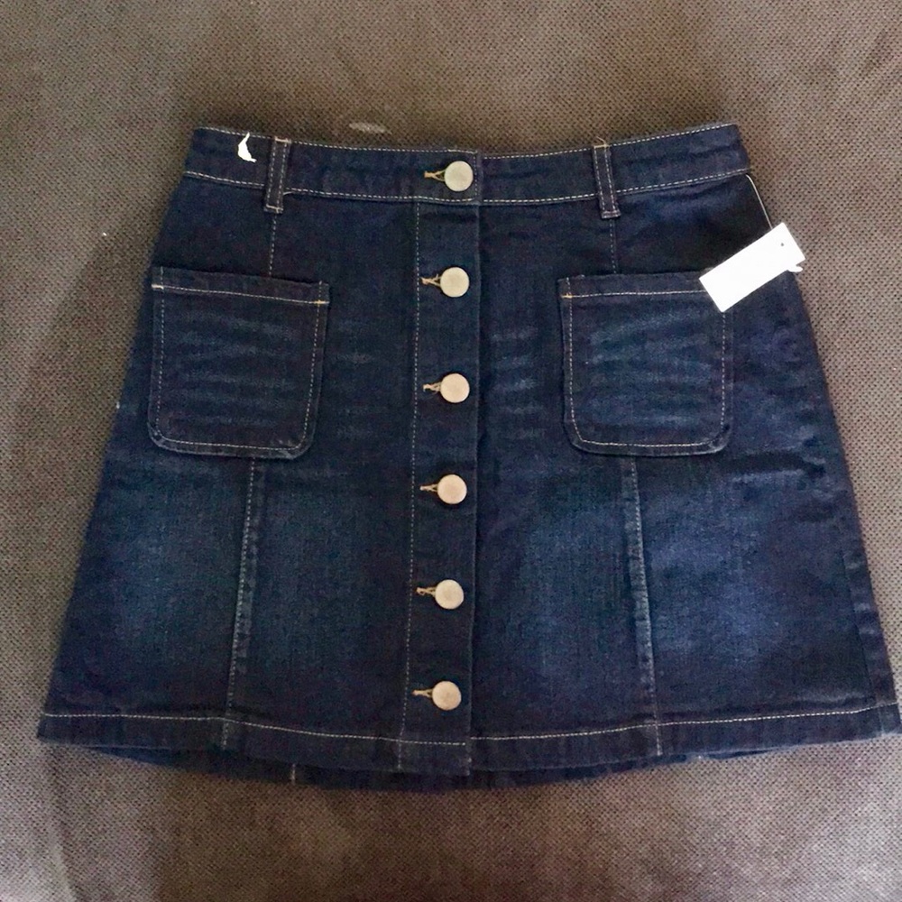 Aeropostale button up mini skirt